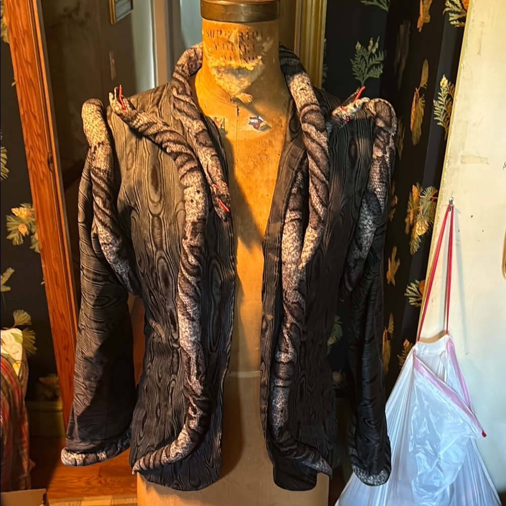 Elegant Black and Gray Women's Jacket